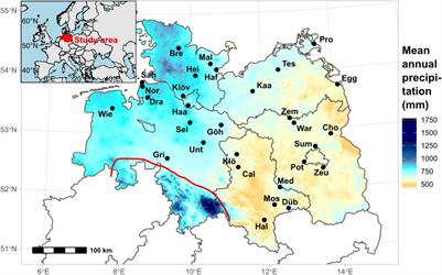 Changes in the Thermal and Hydrometeorological Forest Growth Climate During 1948–2017 in Northern Germany